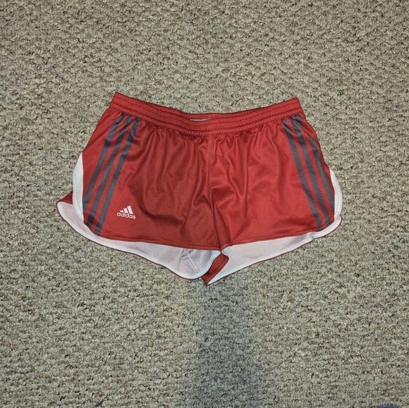 adidas Pants - Adidas Women's Red Athletic Running Climalite Shorts